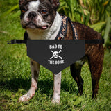 Bad to the Bone Pet Bandana Collar, Dog Outfit, Stylish Pet Accessory, Pet Costume, Halloween Dog Bandana, Cute Dog Gear