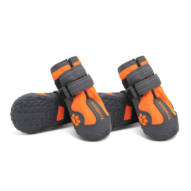 Waterproof Non-Slip Dog Shoes – Protective Boots for Active Dogs . Orange