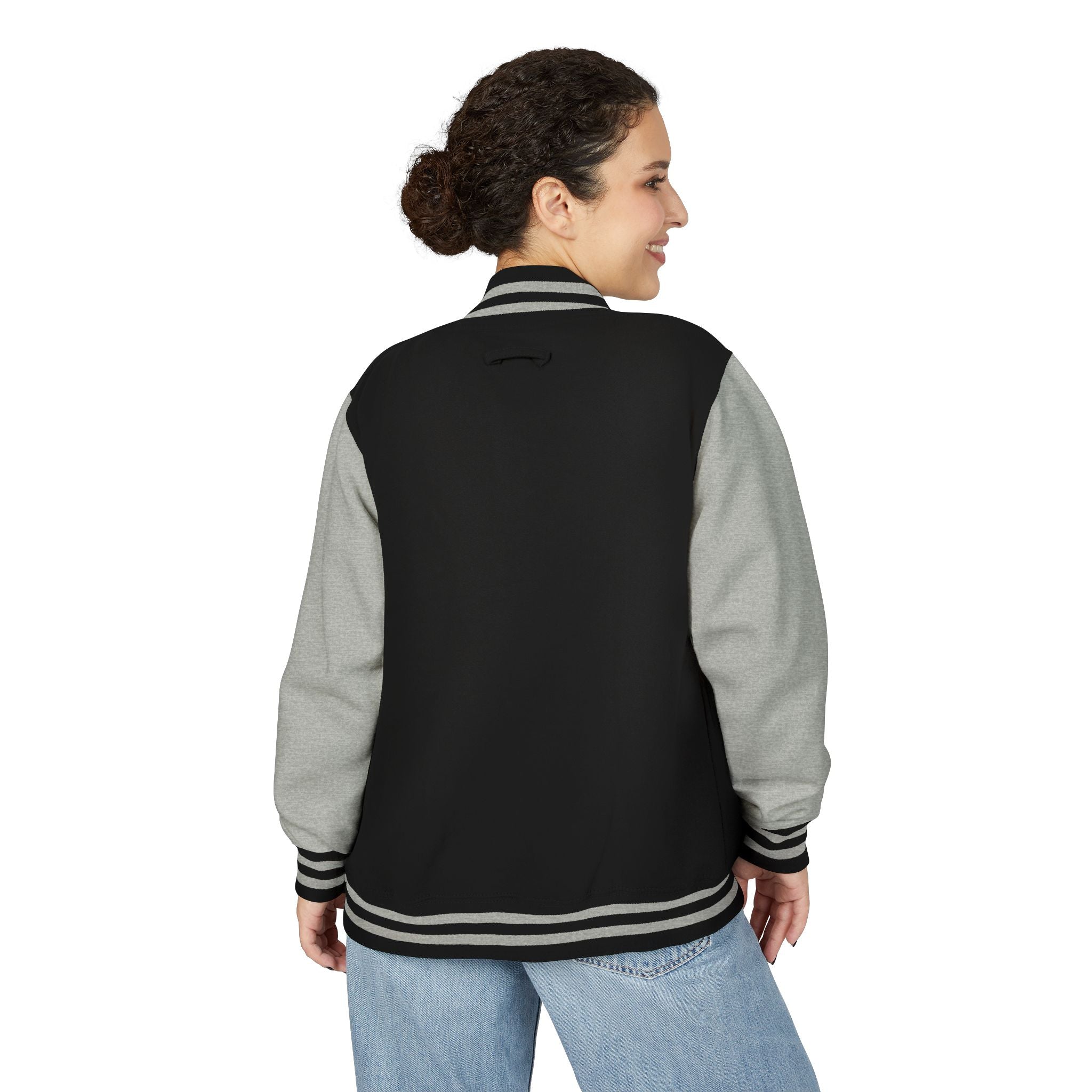 Boston Terrier Unisex Heavyweight Letterman Jacket - Stylish and Cozy