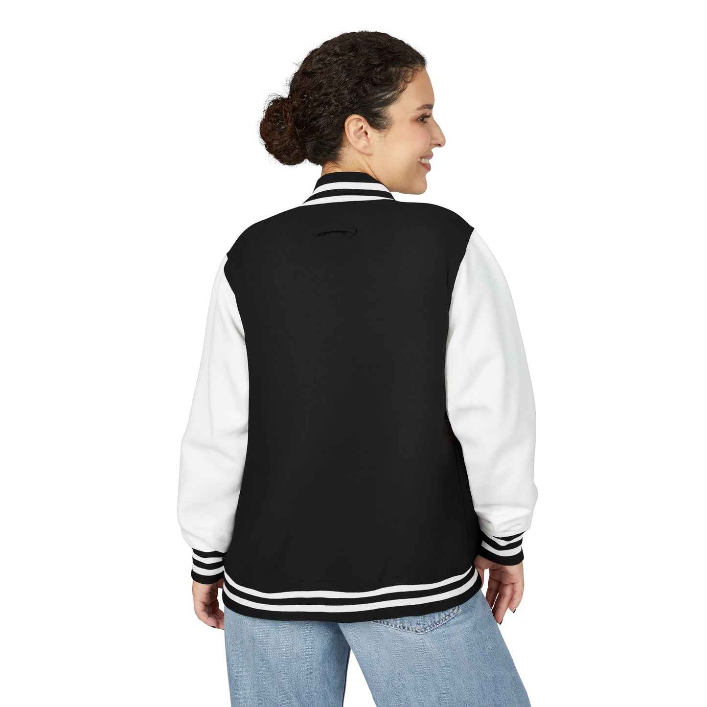 Boston Terrier Unisex Heavyweight Letterman Jacket - Stylish and Cozy