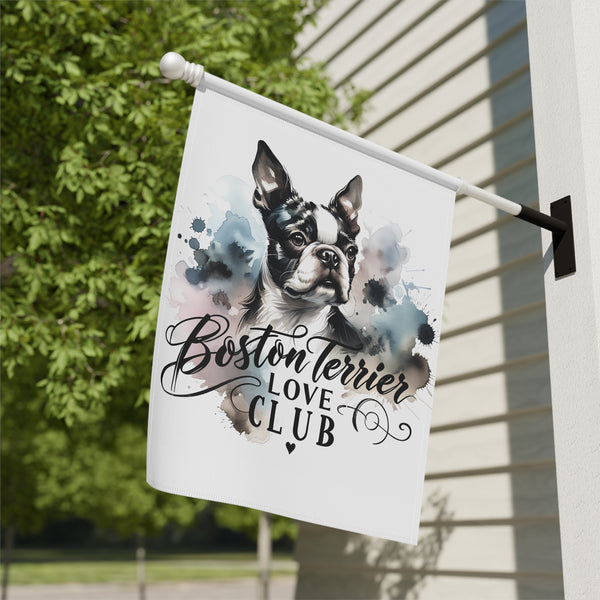Boston Terrier Love Club Garden & House Banner