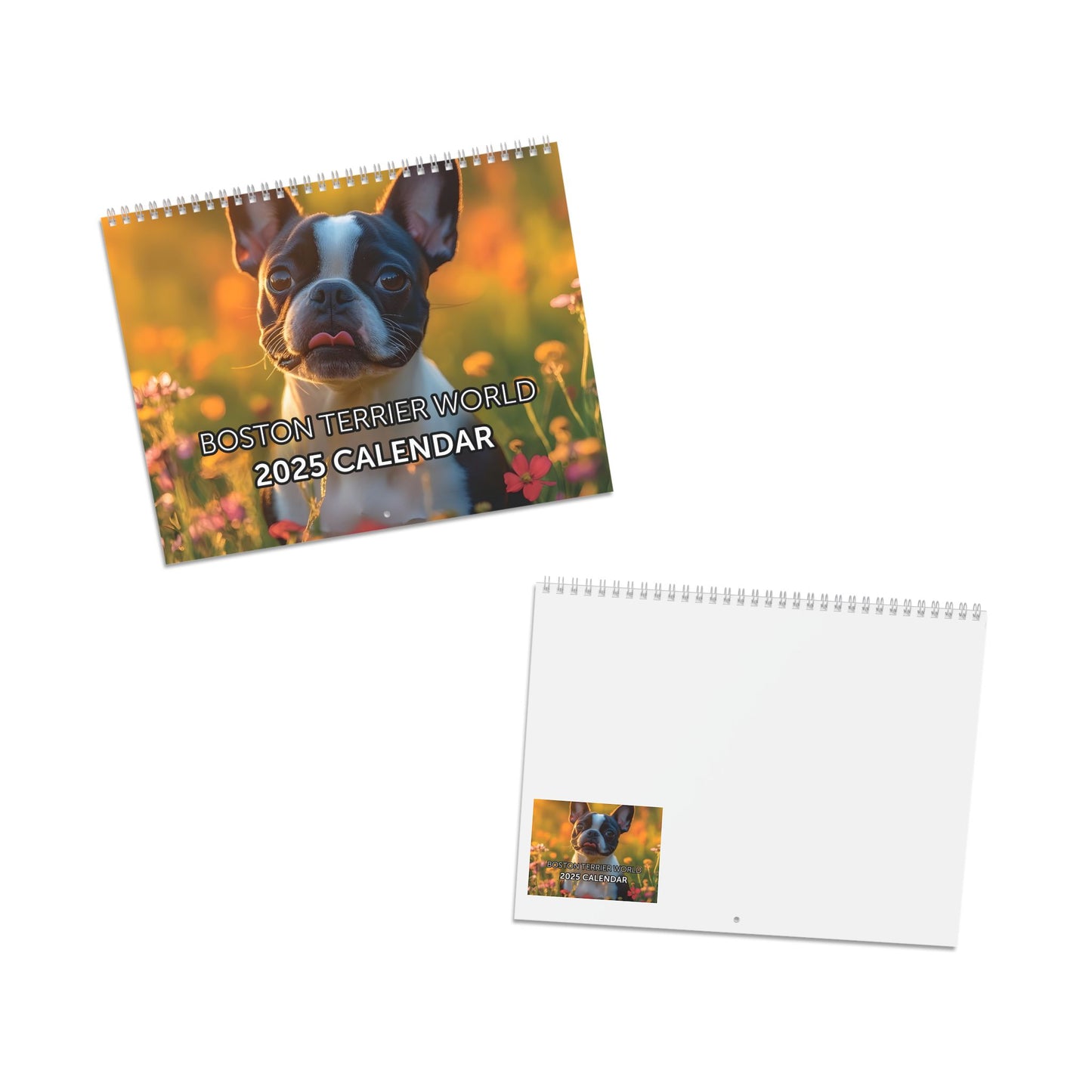 Boston Terrier World Wall Calendar 2025