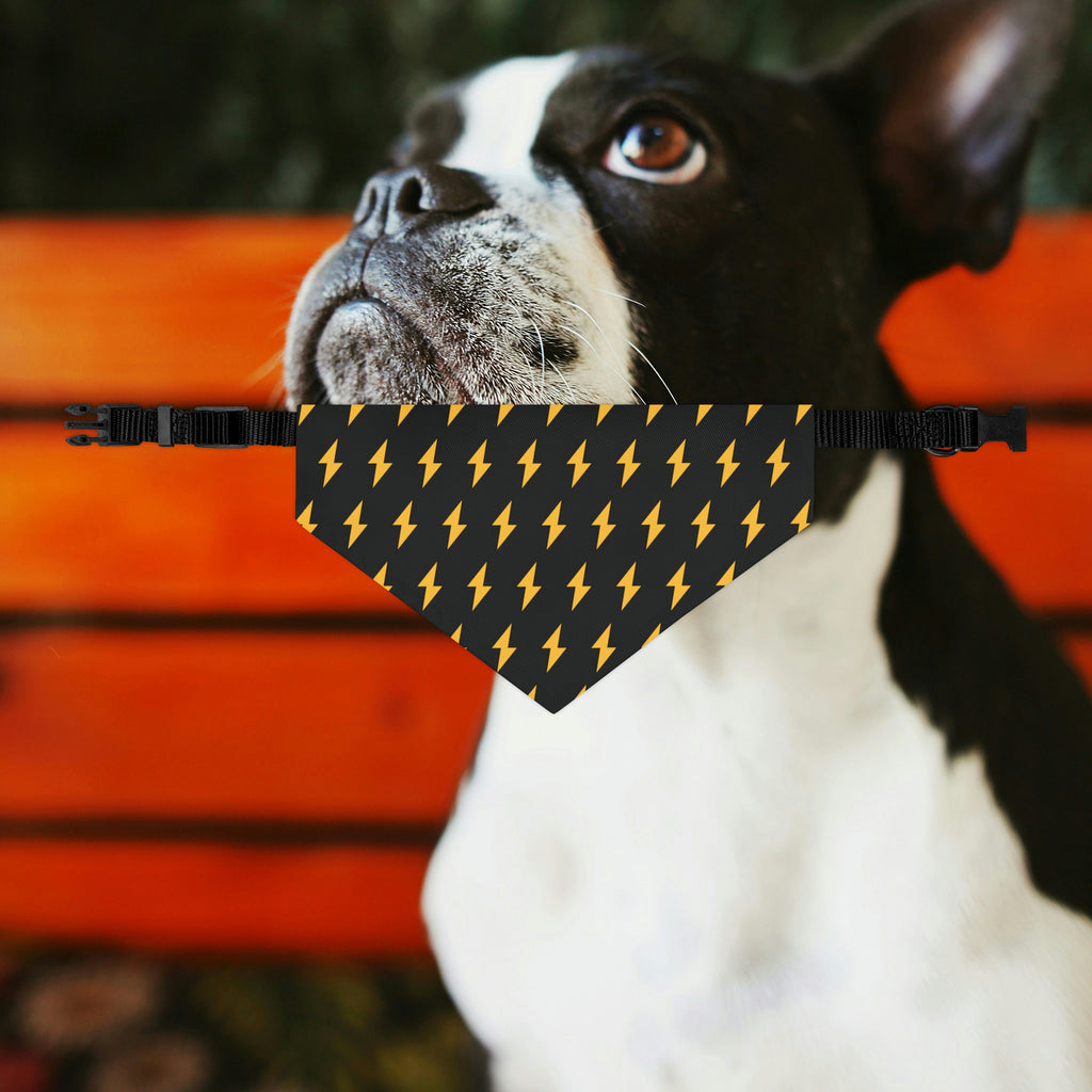 Lightning Bolt Dog Bandana Collar