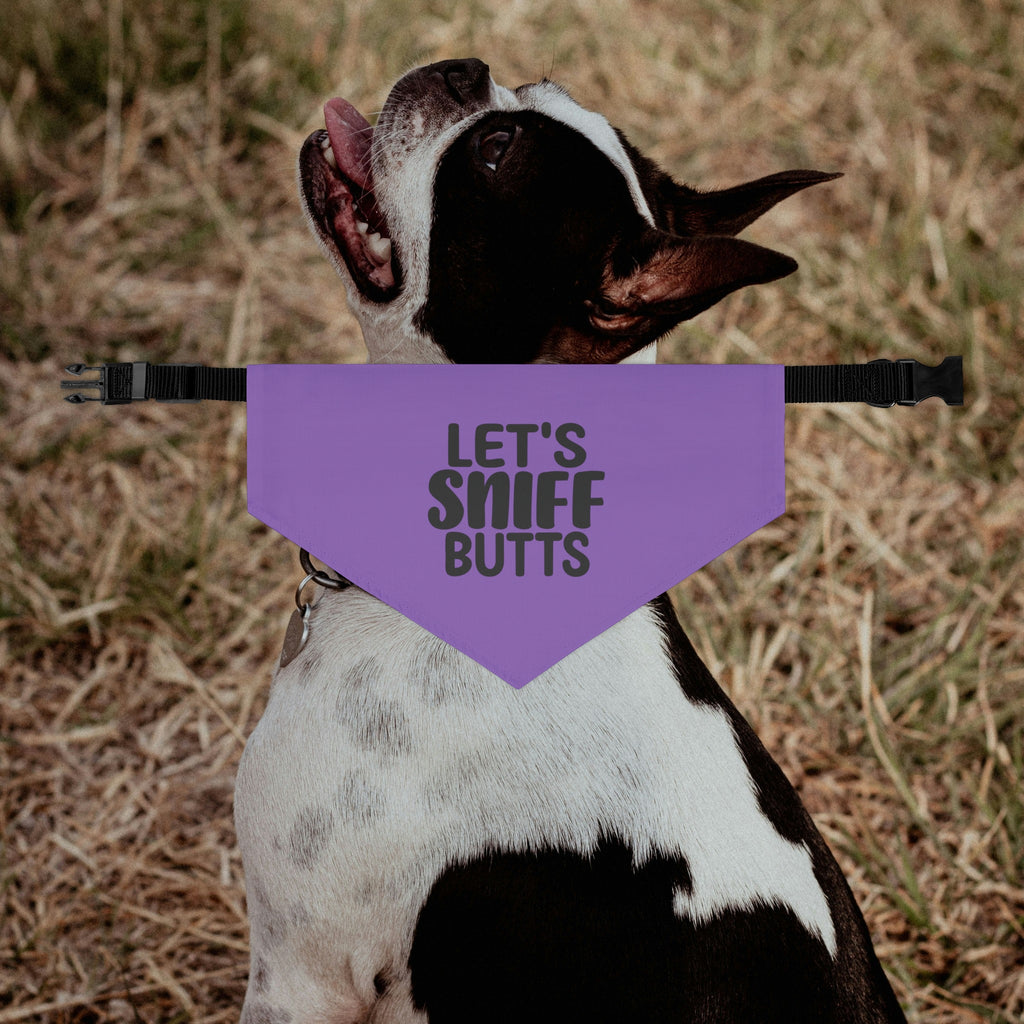 Let's Sniff Butts Dog Bandana Collar