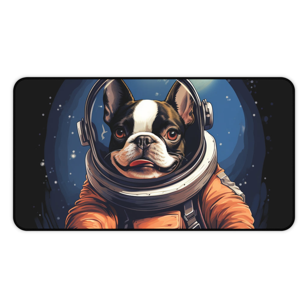 Astronaut Dog Desk Mat - Fun Pet-Themed Office Decor