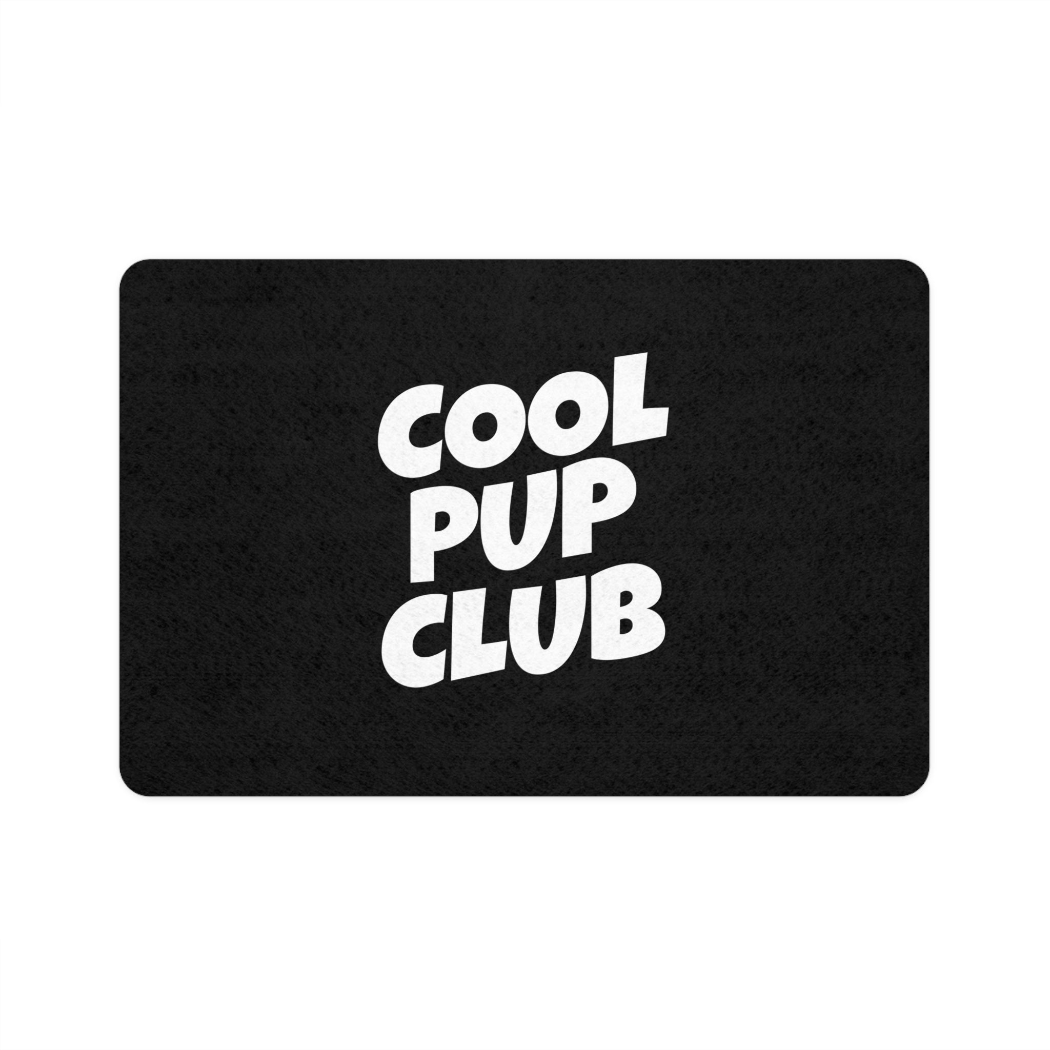 Cool Pup Club Pet Food Mat — Non-Slip Dog Feeding Mat (12x18) .
