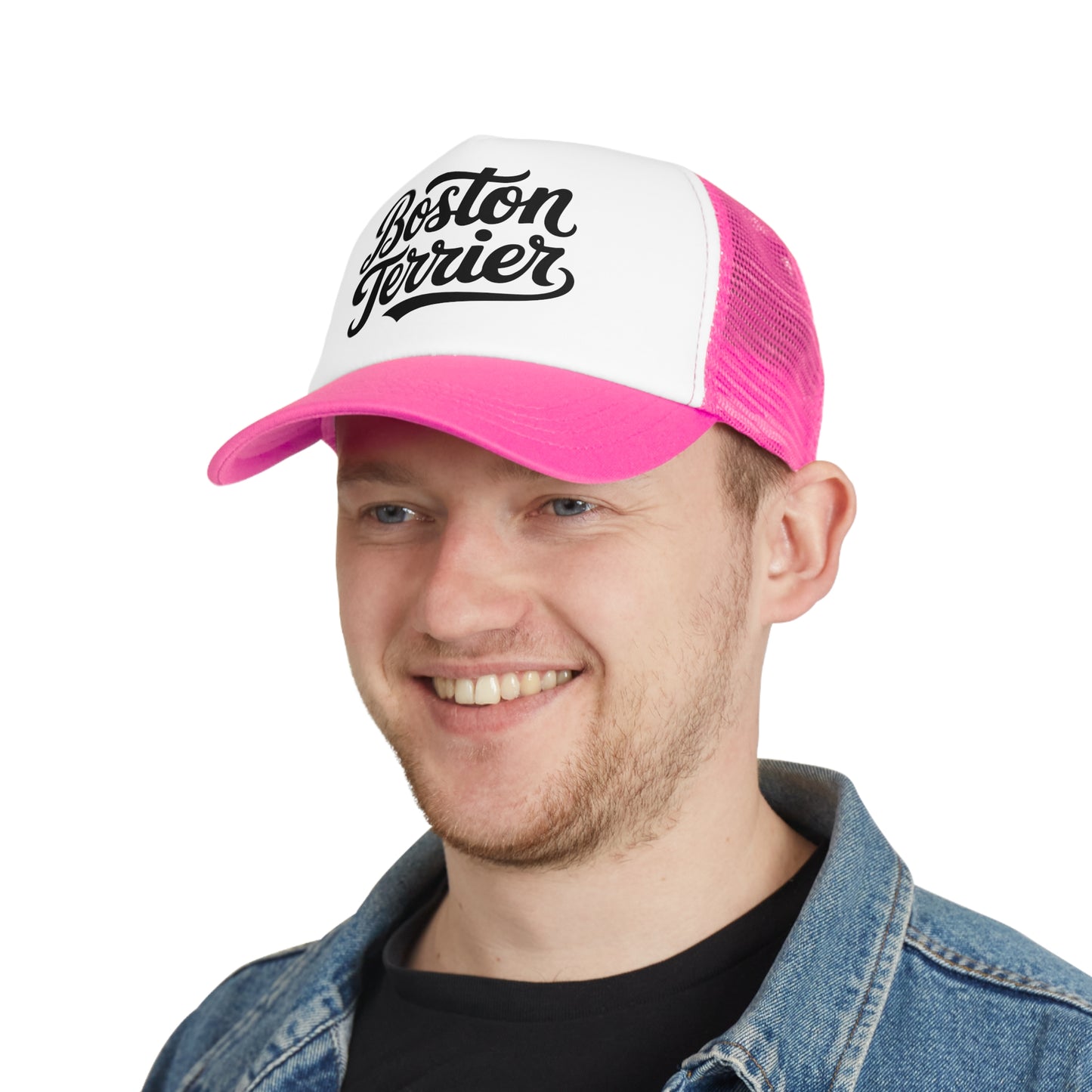 Boston Terrier Mesh Cap - Stylish Trucker Hat for Dog Lovers