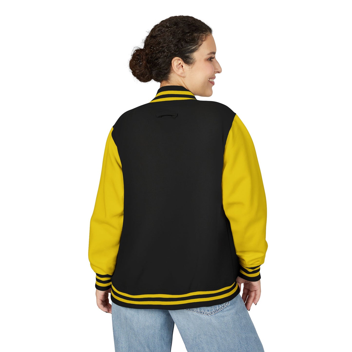 Boston Terrier Unisex Heavyweight Letterman Jacket - Stylish and Cozy