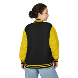 Boston Terrier Unisex Heavyweight Letterman Jacket - Stylish and Cozy