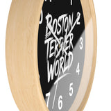 Boston Teixeira World Wall Clock - Urban Modern Decor for Home & Office