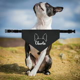 Personalized Dog Bandana Collar - Ears with Dog Name