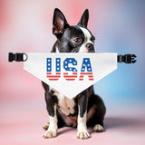 USA Pet Bandana Collar - Patriotic Dog Accessory for Holidays and Celebrations
