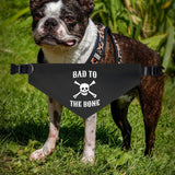 Bad to the Bone Pet Bandana Collar, Dog Outfit, Stylish Pet Accessory, Pet Costume, Halloween Dog Bandana, Cute Dog Gear