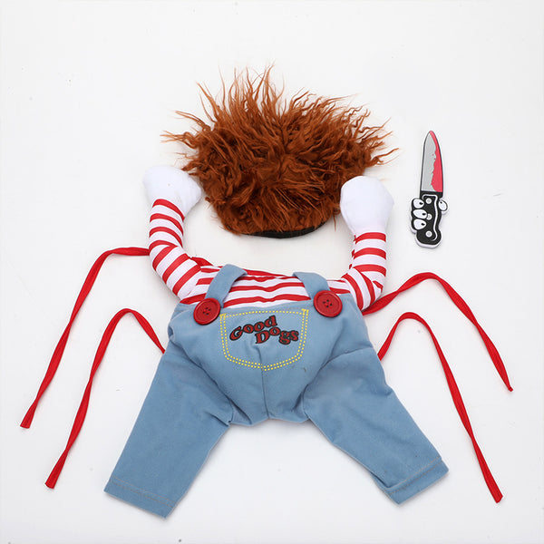 Chucky Dog Costume Halloween Pet Scary Costume