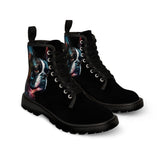 Boston Terrier Art - Women's Martin Canvas Boots