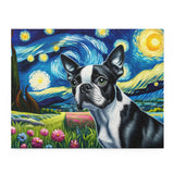 Starry Night - Boston Terrier Dog Puzzle (120, 252, 500-Piece)