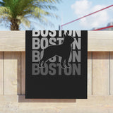 Boston Dog Lovers Beach Towel - Stylish Summer Accessory