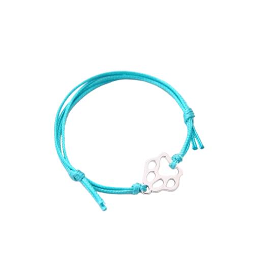 Friendship Bracelet Gift for Him Paw Print Bracelet Dog Lover Gift
