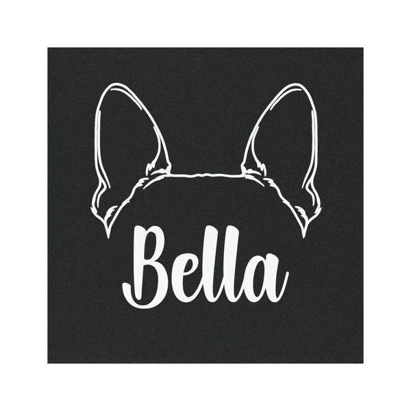 Ears With Boston Terrier Name - Custom Car Magnets