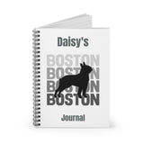 Personalized Boston Terrier Spiral Notebook - Perfect for Dog Lovers