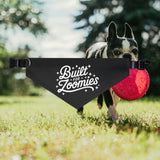 Built for Zoomies Pet Bandana Collar - Fun Adjustable Accessory for Playful Dogs