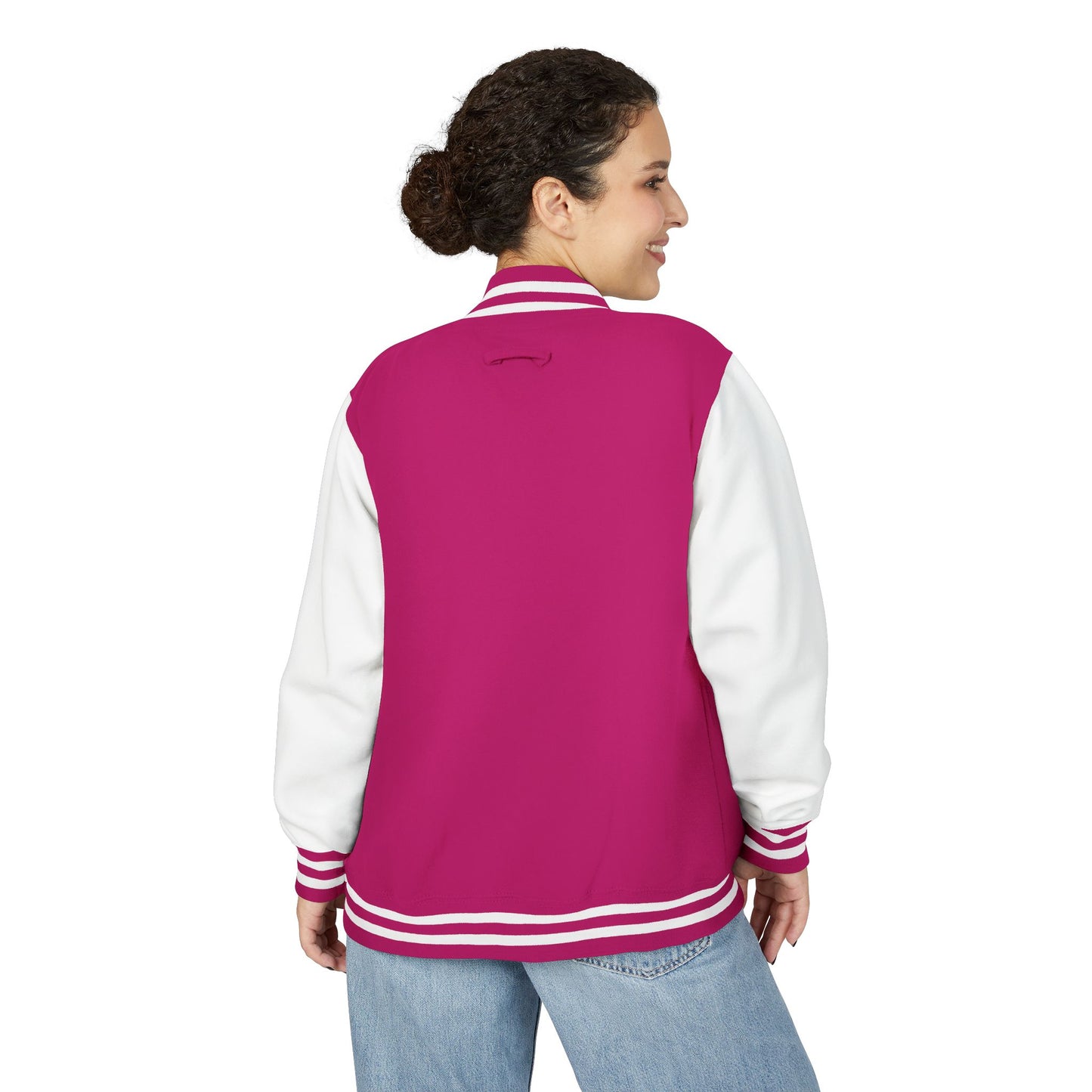 Boston Terrier Unisex Heavyweight Letterman Jacket - Stylish and Cozy