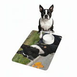 Personalized Dog Food Mat — Pet Placemat with Dog Photo (12x18) .