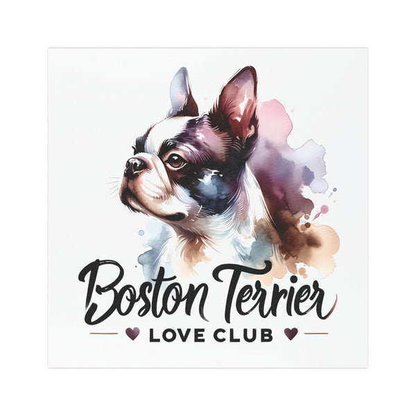 Boston Terrier Love Club Car Magnets