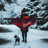 Personalized Pet Bandana Collar - Red Plaid