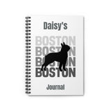 Personalized Boston Terrier Spiral Notebook - Perfect for Dog Lovers