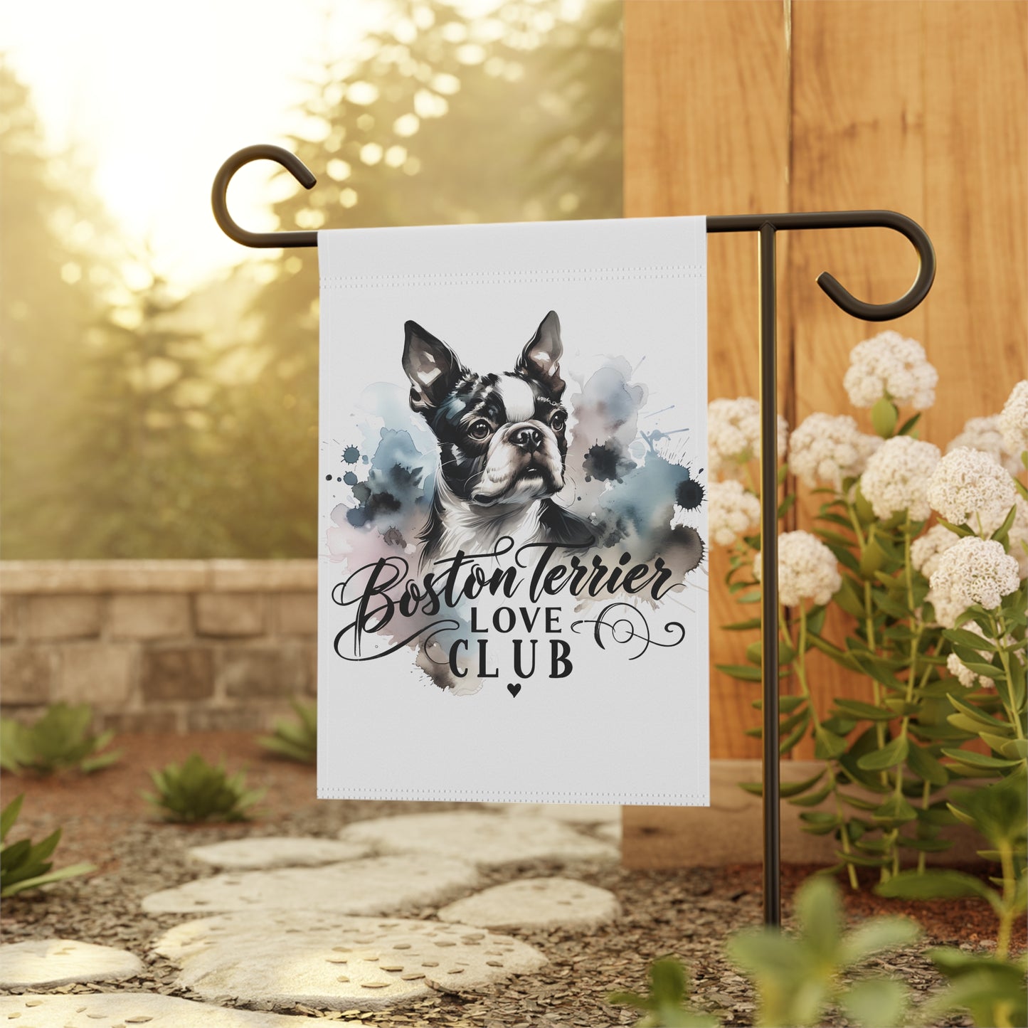 Boston Terrier Love Club Garden & House Banner