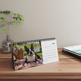 Boston Terrier World 2027 Desktop Calendar .