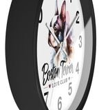 Boston Terrier Love Club Wall Clock