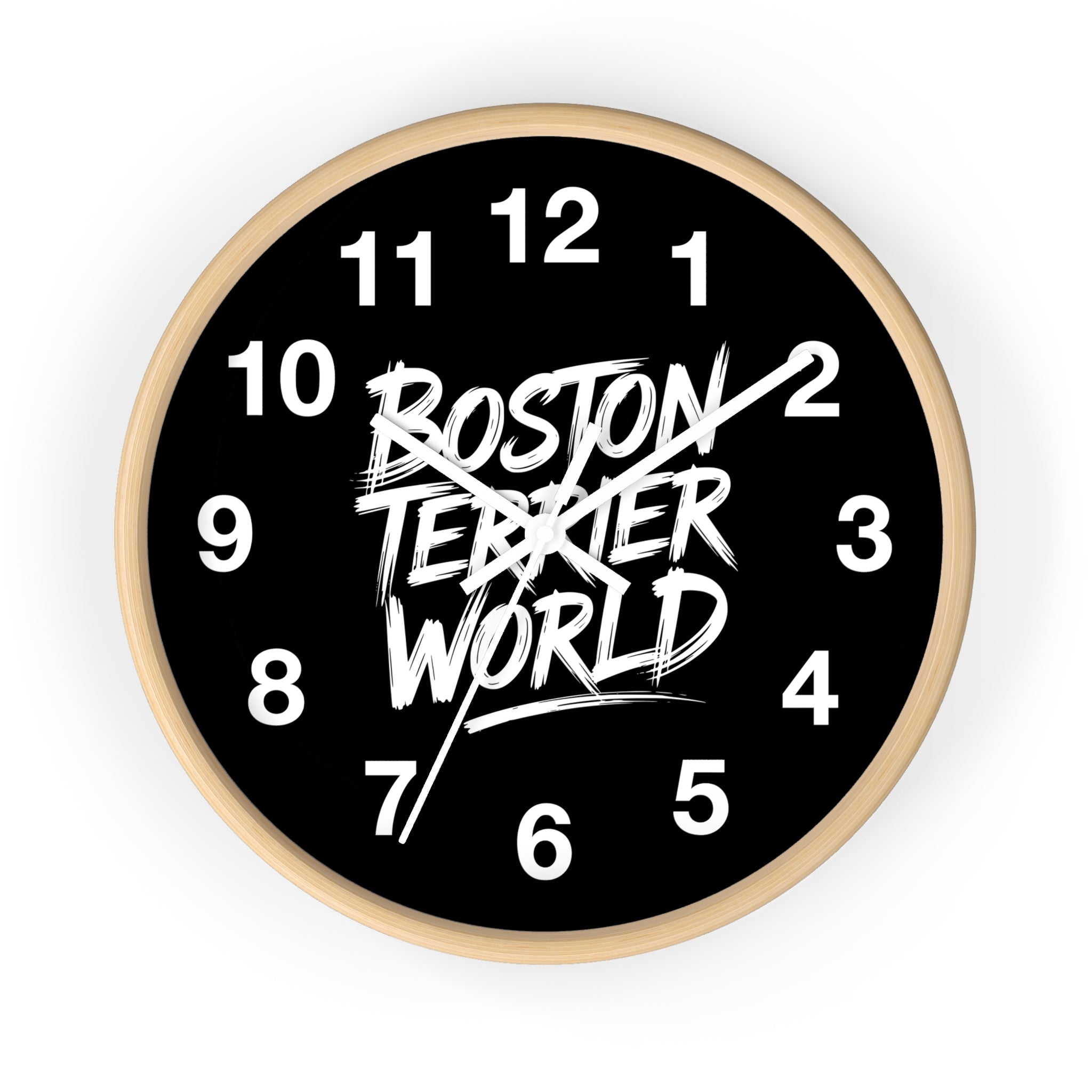Boston Teixeira World Wall Clock - Urban Modern Decor for Home & Office