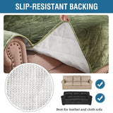 Premium Non-Slip Velvet Sofa Cover – Soft Plush Couch Protector for Pets, Kids & Everyday Use .