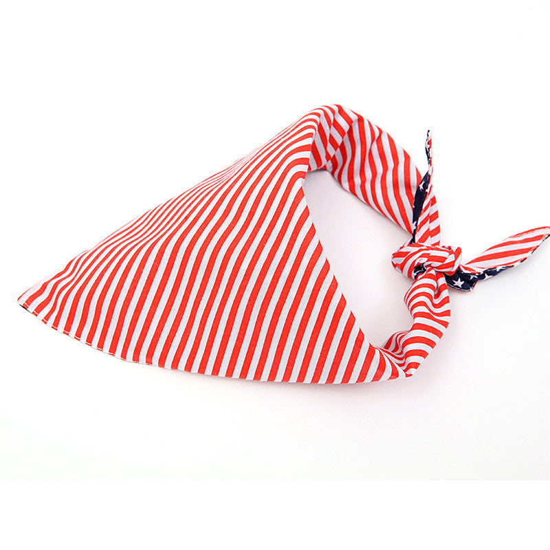 Reversible American Flag Dog Bandana