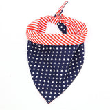 Reversible American Flag Dog Bandana