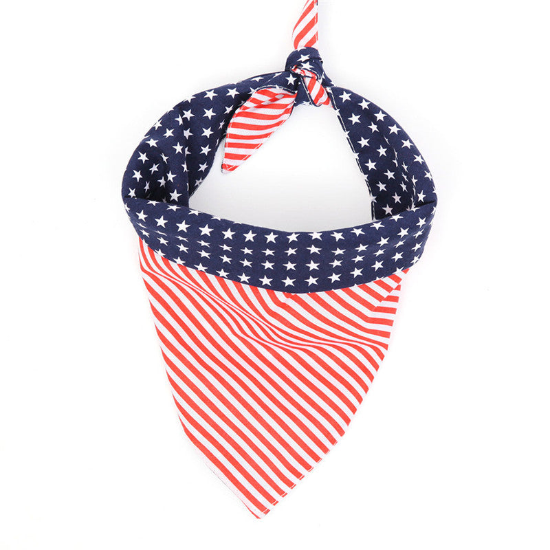 Reversible American Flag Dog Bandana