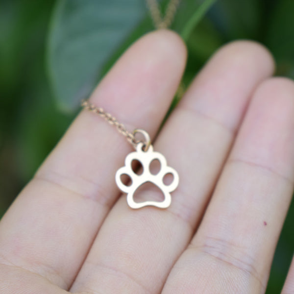 Dog Paw Print Necklace Chain