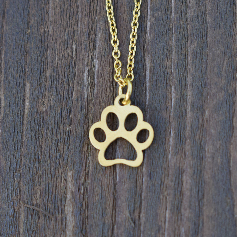 Dog Paw Print Necklace Chain