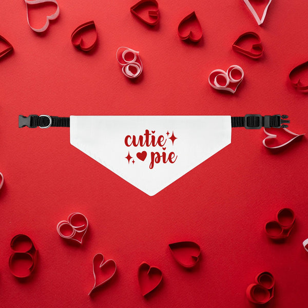 Cutie Pie Valentine's Day Dog Bandana Collar