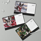 Boston Terrier World 2027 Desktop Calendar .