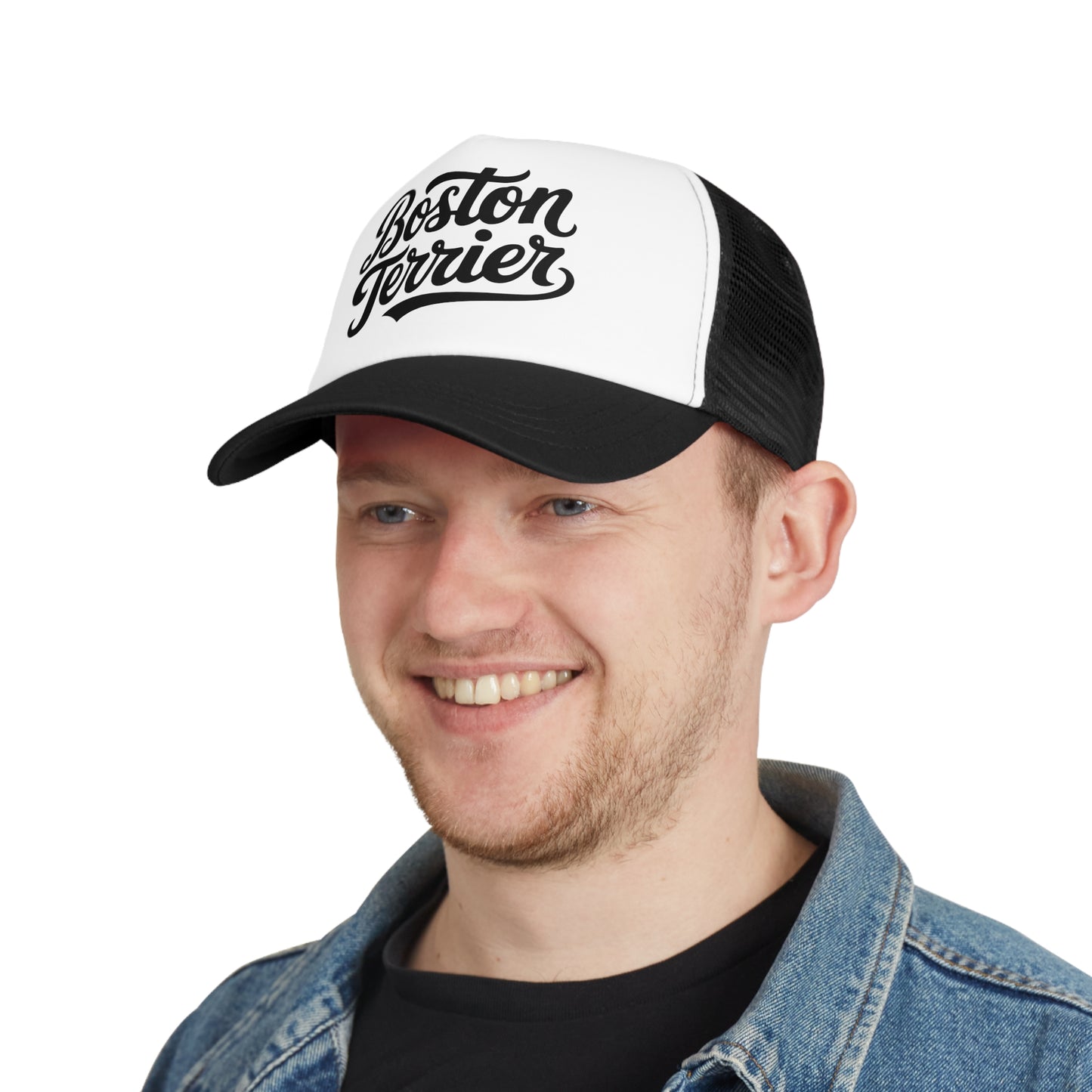 Boston Terrier Mesh Cap - Stylish Trucker Hat for Dog Lovers
