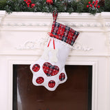 Dog Paw Christmas Stocking