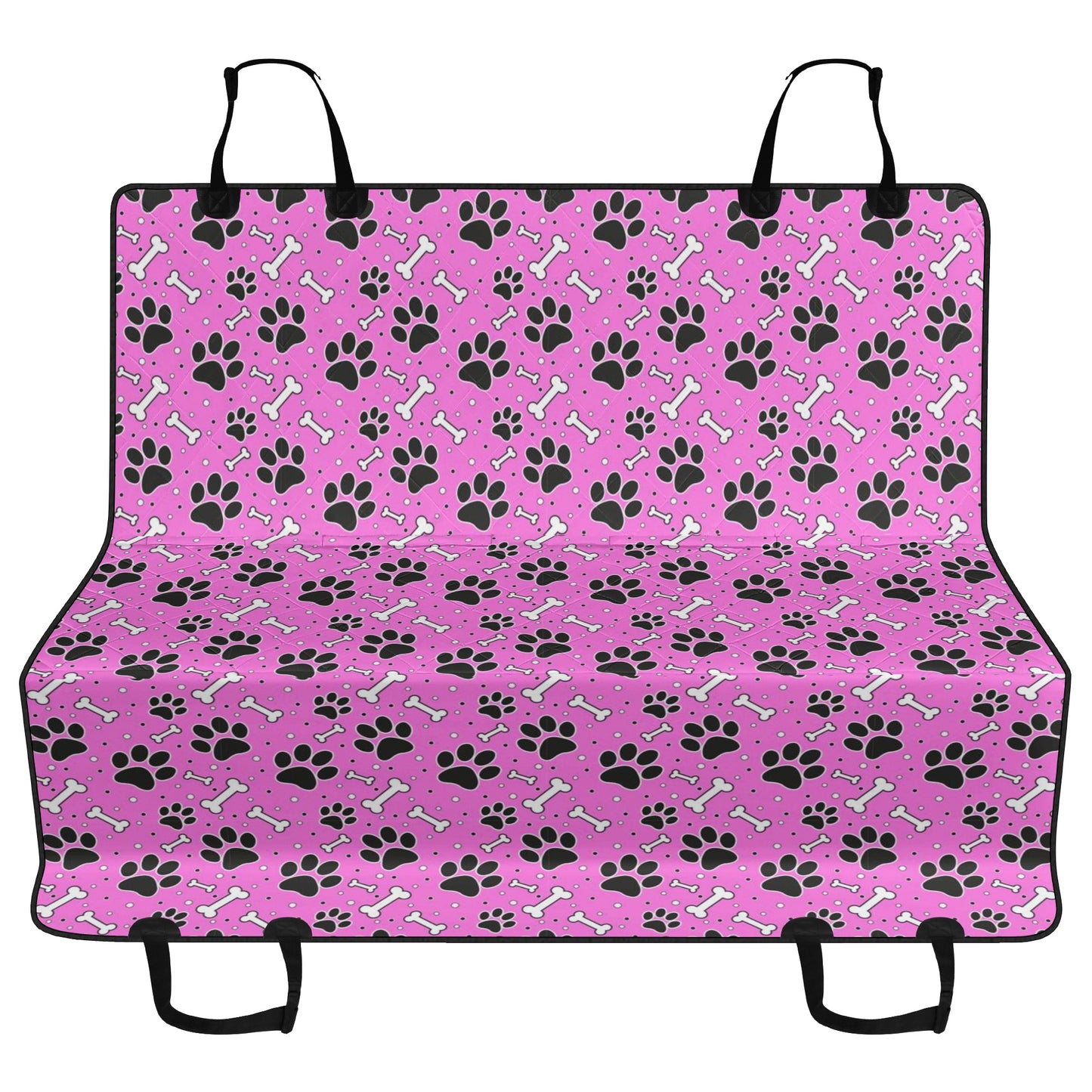 Pink Paws & Bones Car Pet Seat Covers