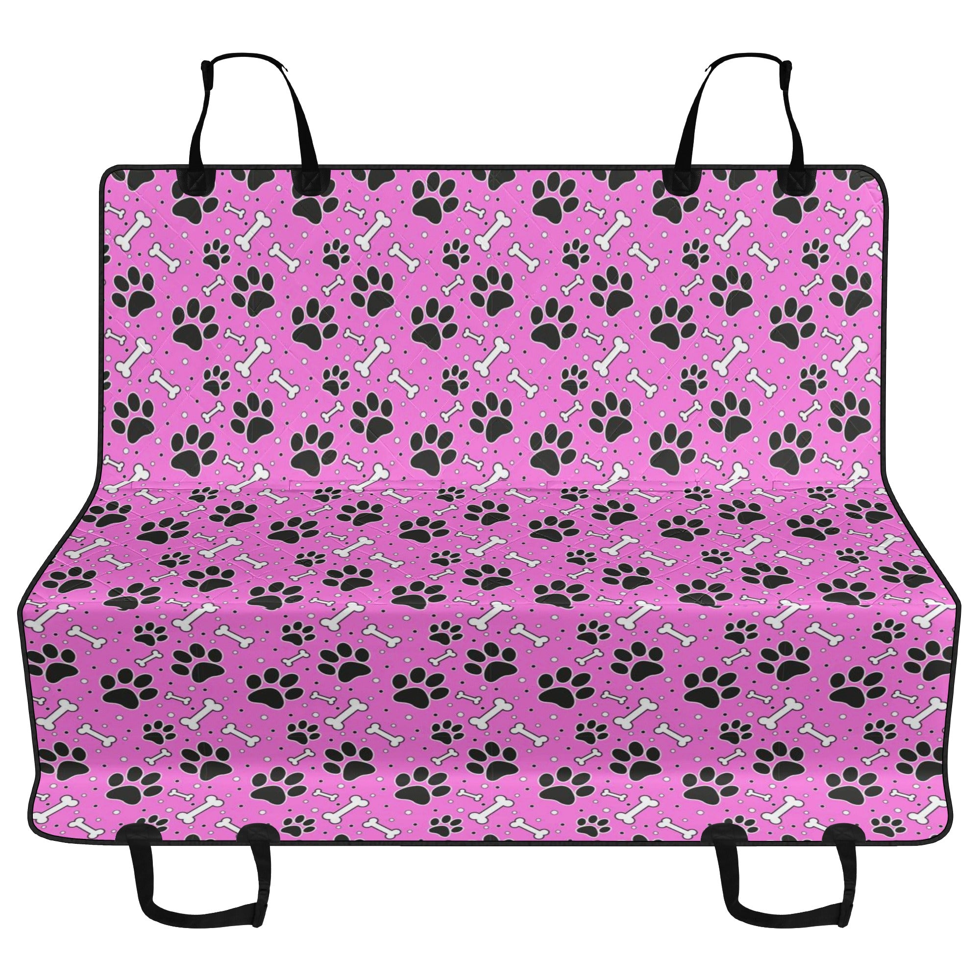 Pink Paws & Bones Car Pet Seat Covers