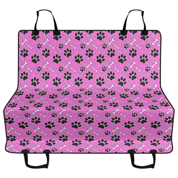 Pink Paws & Bones Car Pet Seat Covers