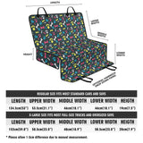 Colorful Small Paws & Bones Car Pet Seat Covers