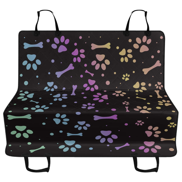 Colorful Bones & Paws Car Pet Seat Covers