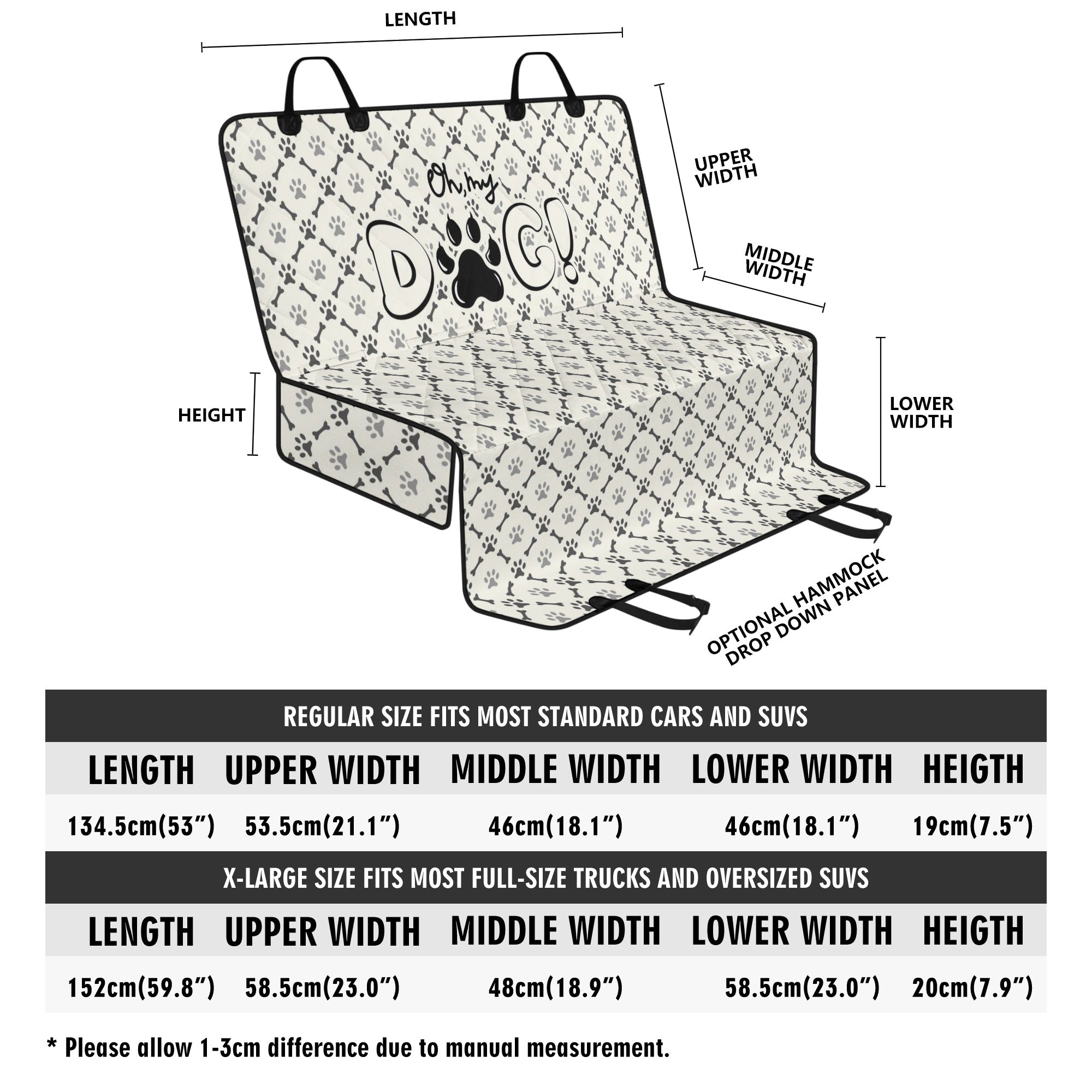 Oh My Dog Car Pet Seat Covers